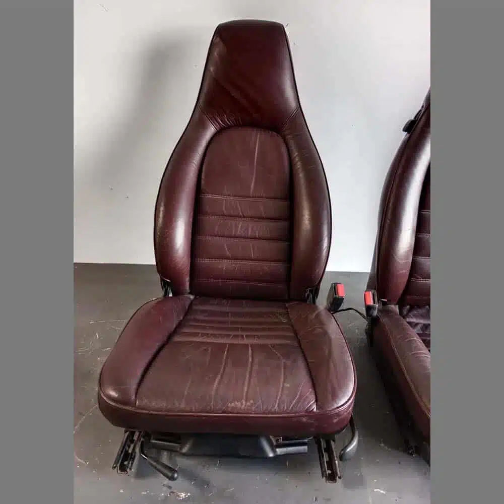 Front seats Porsche 911/964/944/968. Burgundy color - Image 2