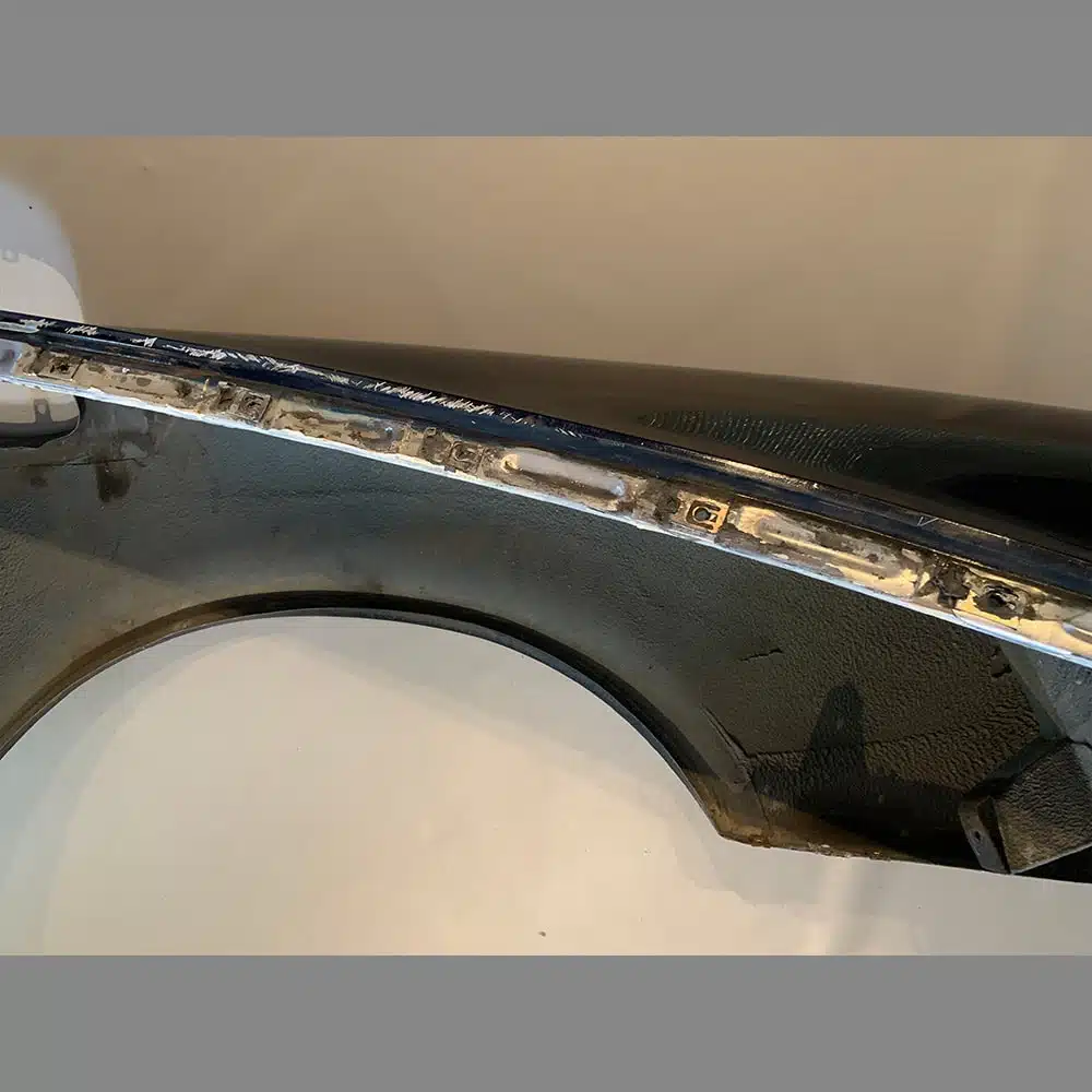 Front wing left side Porsche 964 PET: 96450303102. Blue color - Image 11