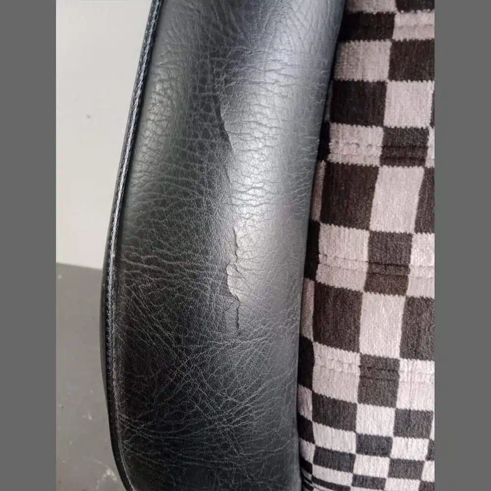 Front seats with Pascha upholstery in black and white for Porsche 911/944/924. - Image 7