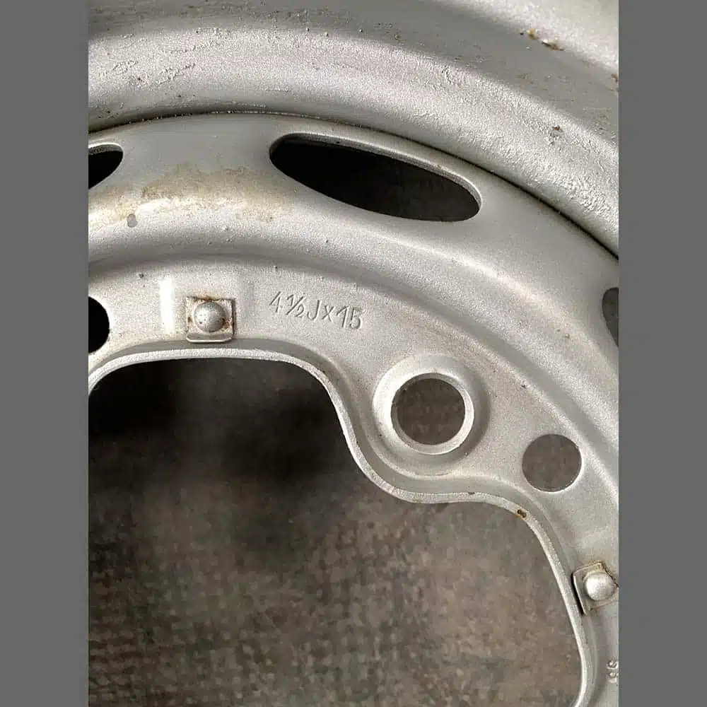 Rim "LEMMERZ" for Porsche 356 A/B/C. Stamped date (02/1958) - Image 4