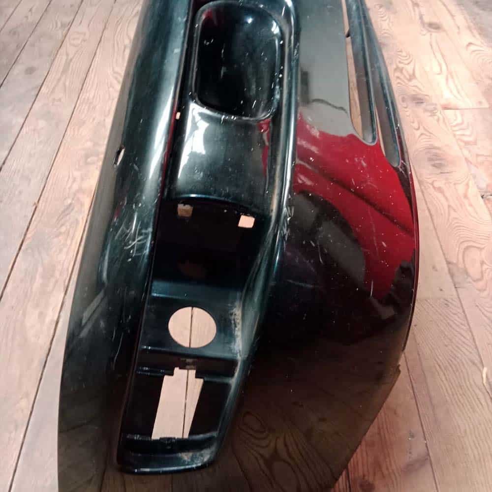 Front bumper cover with headlight washer option Porsche 964. PET: 96450511300. Green color - Image 2