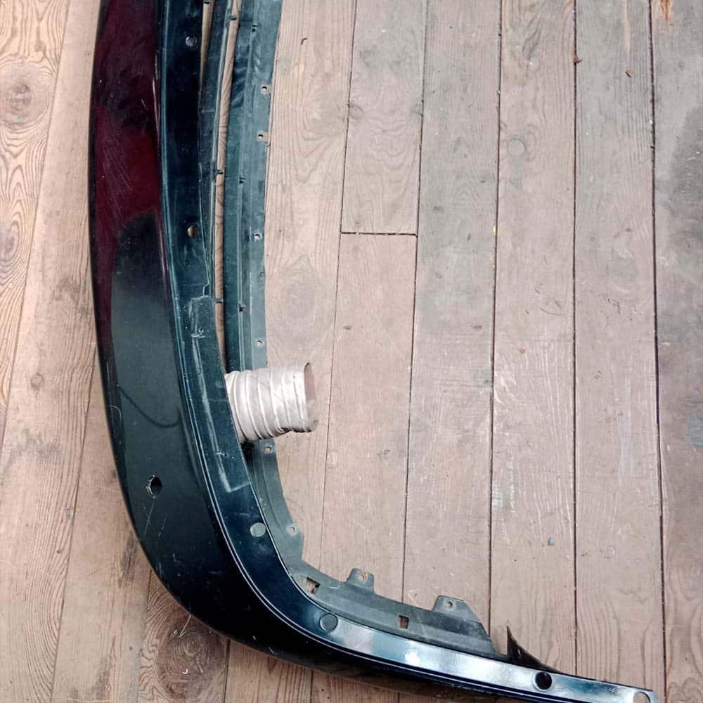 Front bumper cover with headlight washer option Porsche 964. PET: 96450511300. Green color - Image 7