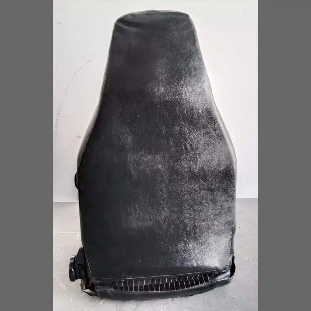 Front seats Porsche 911. Years (1974-82). Black leatherette and center in Brown Velour - Image 16