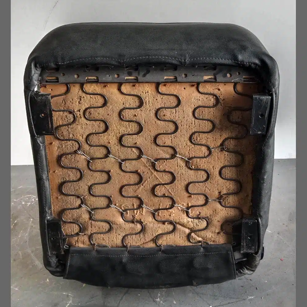 Front seats Porsche 911. Years (1974-82). Black leatherette and center in Brown Velour - Image 17