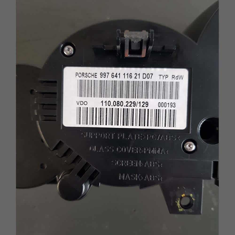 Instrument cluster Odometer / Speedometer Porsche 997 Tiptronic. PET: 99764111621D07. NEW - Image 4