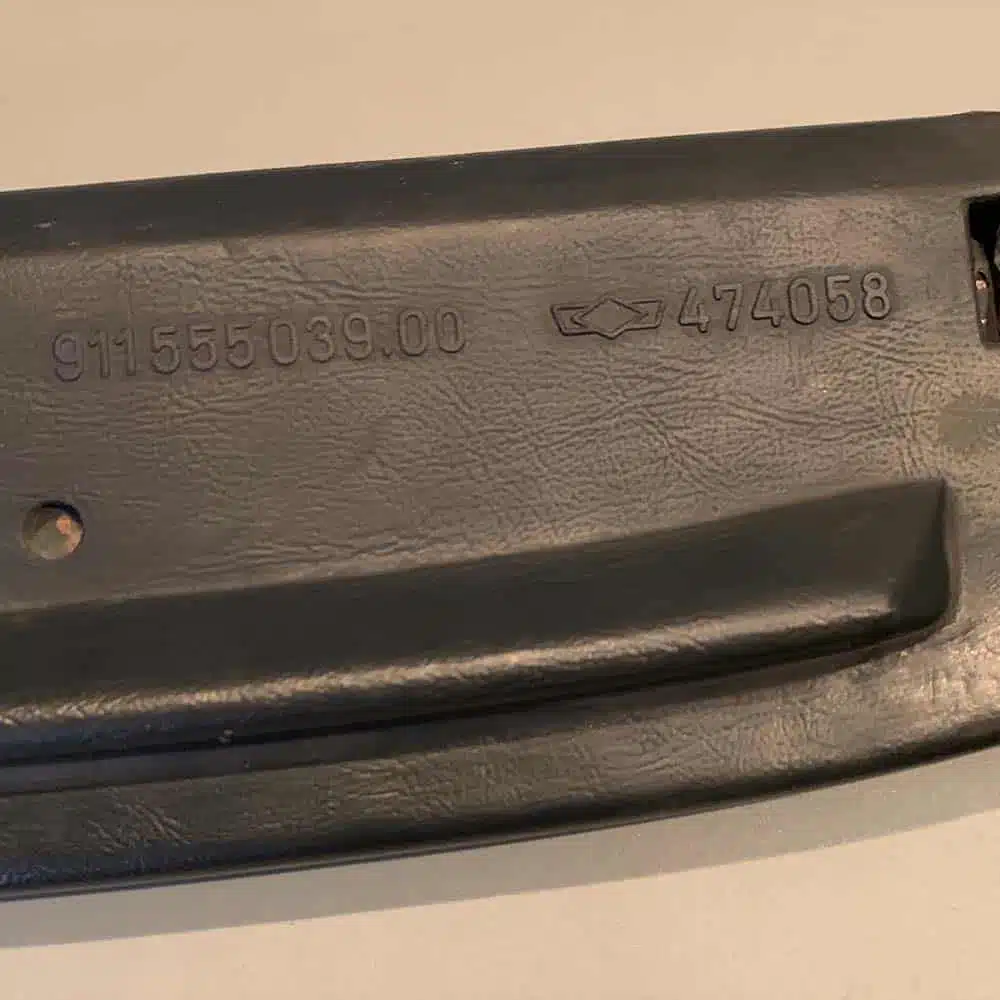 Door pocket cover, Left and Right sides, for Porsche 911/964/ (1974-84). black color - Image 2