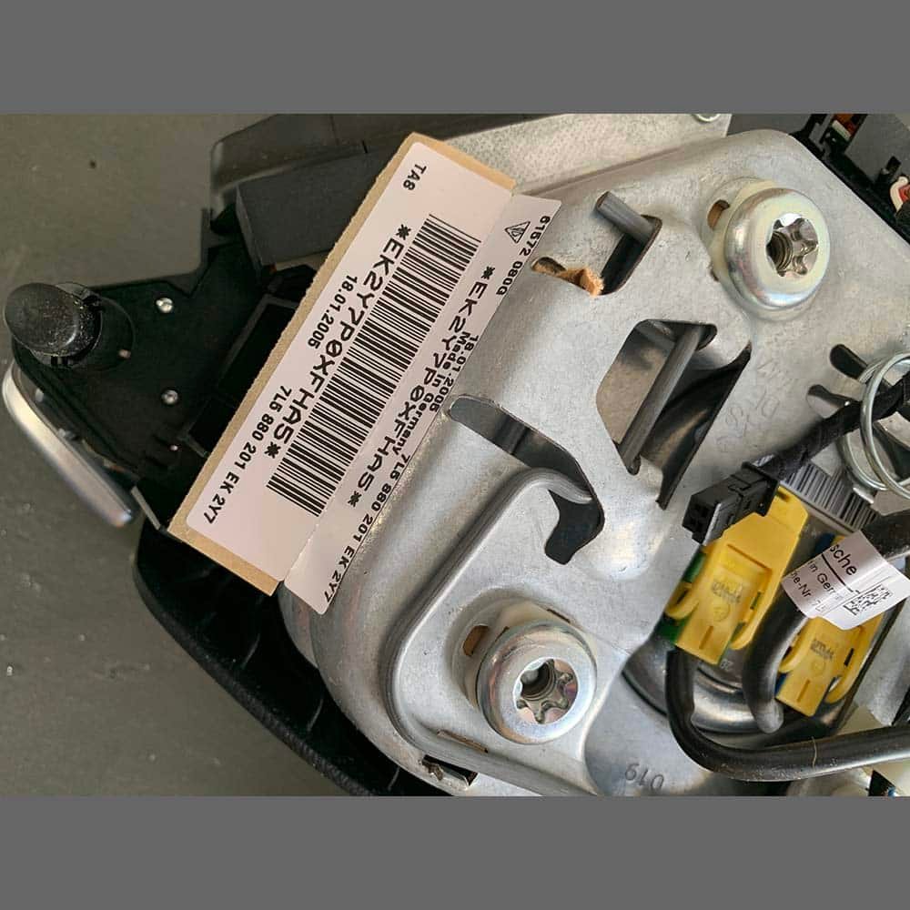 Airbag Porsche 955. Tiptronic (2003-2010). PET: 955803076312Y7 - Image 3