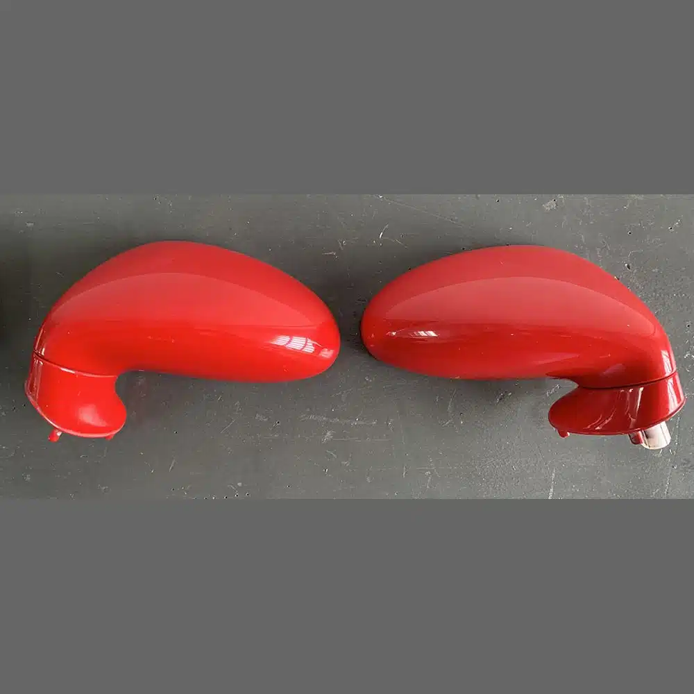 Espejos retrovisores exterior Porsche 964/993 CUP. OEM. (Lados izquierdo y derecho). Color Rojo - Imagen 3