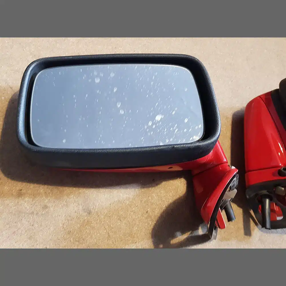 Mirrors Porsche 911/964. Left and Right side. Years (1974-94). Red color - Image 4