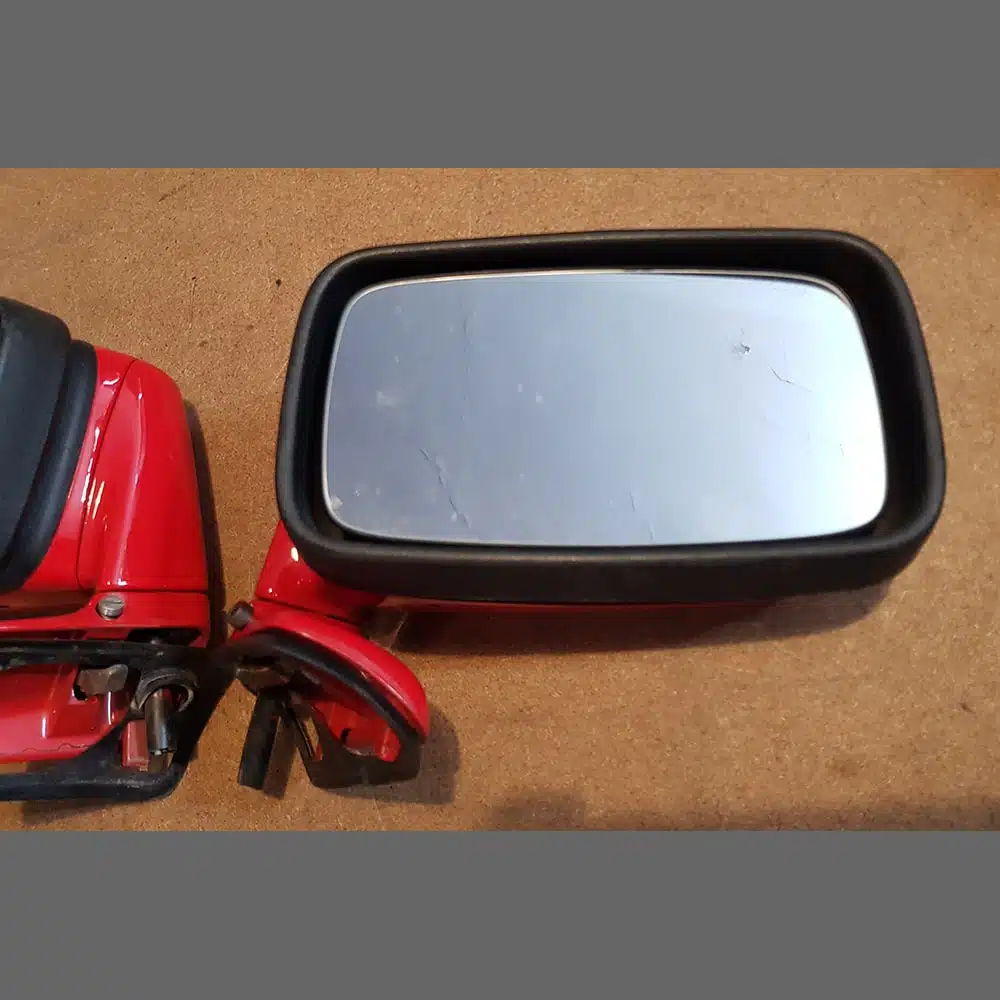 Mirrors Porsche 911/964. Left and Right side. Years (1974-94). Red color - Image 5