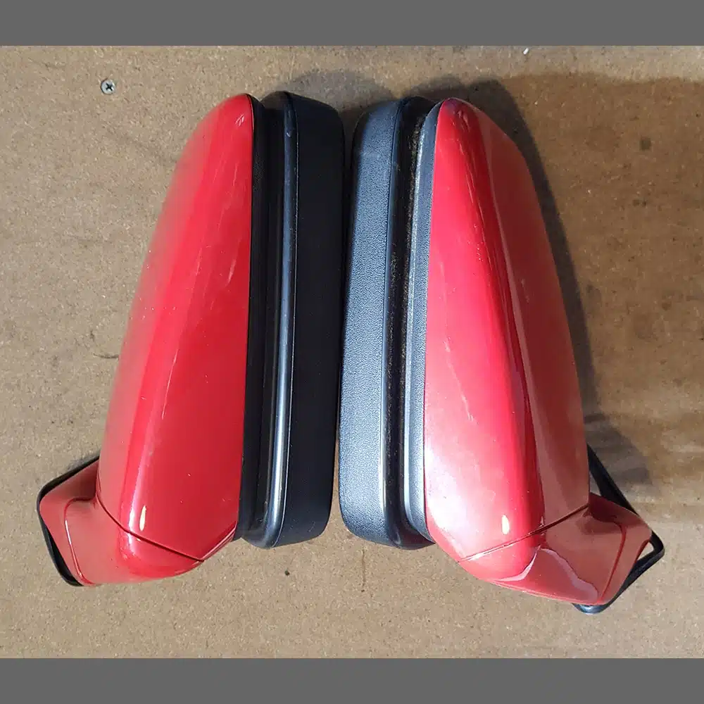 Mirrors Porsche 911/964. Left and Right side. Years (1974-94). Red color - Image 7
