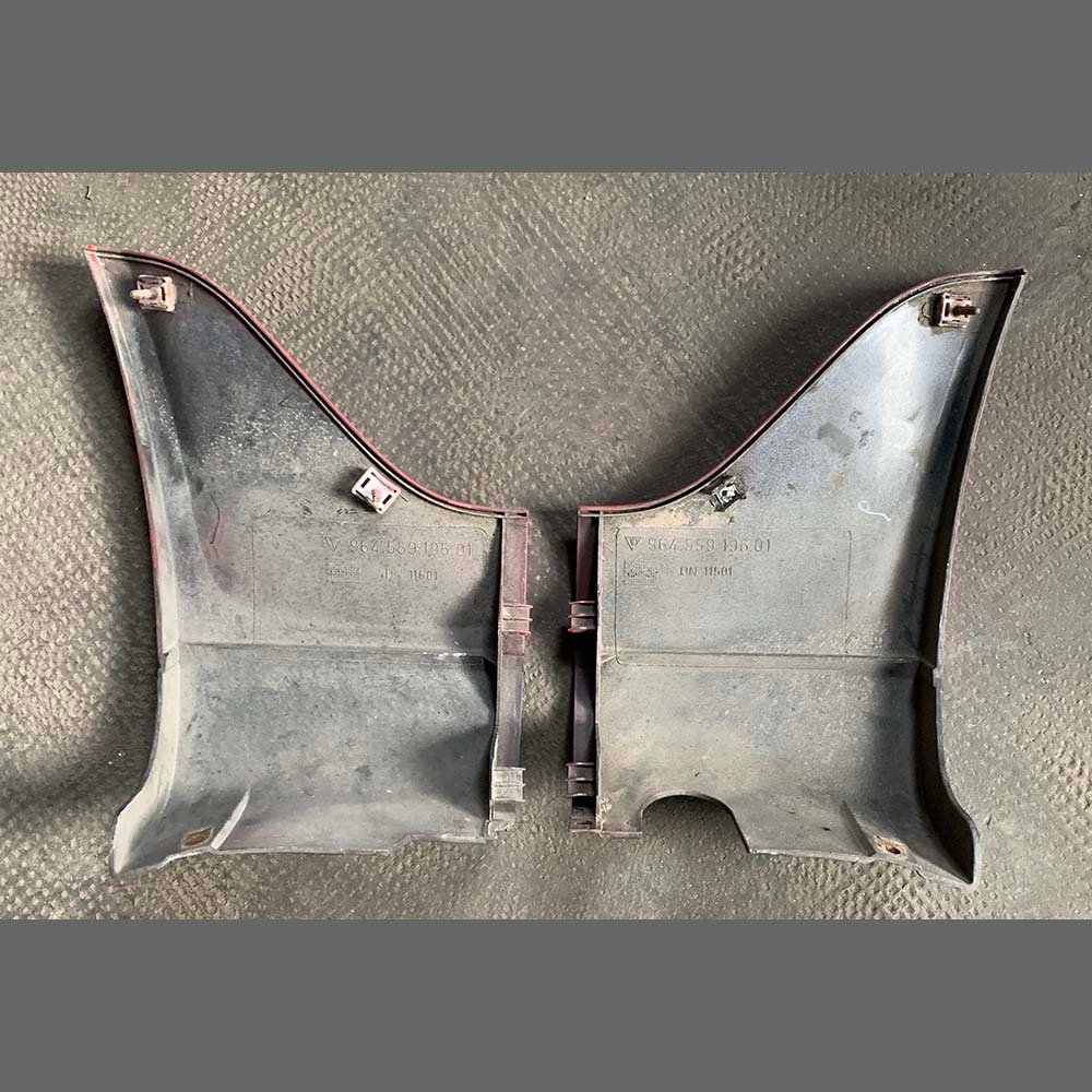 Bumper corner rocker panel Porsche 964. PET: 96455951901 / 96455919601. Red color - Image 2
