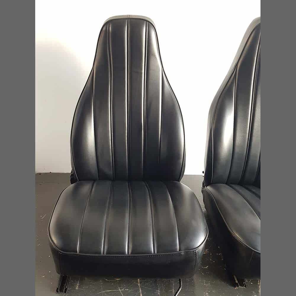 Asientos delanteros Porsche 911. Años (1974-77). Polipiel color Negro - Imagen 2