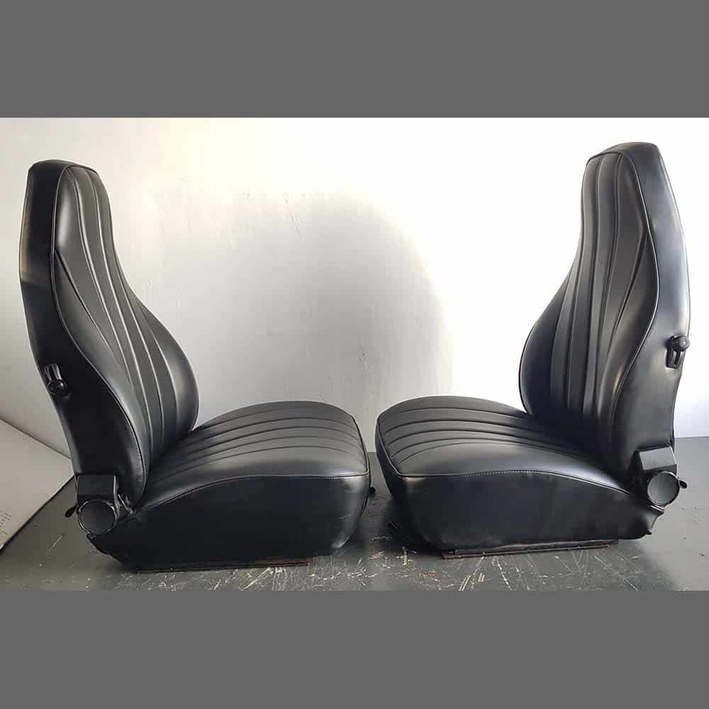 Asientos delanteros Porsche 911. Años (1974-77). Polipiel color Negro - Imagen 4