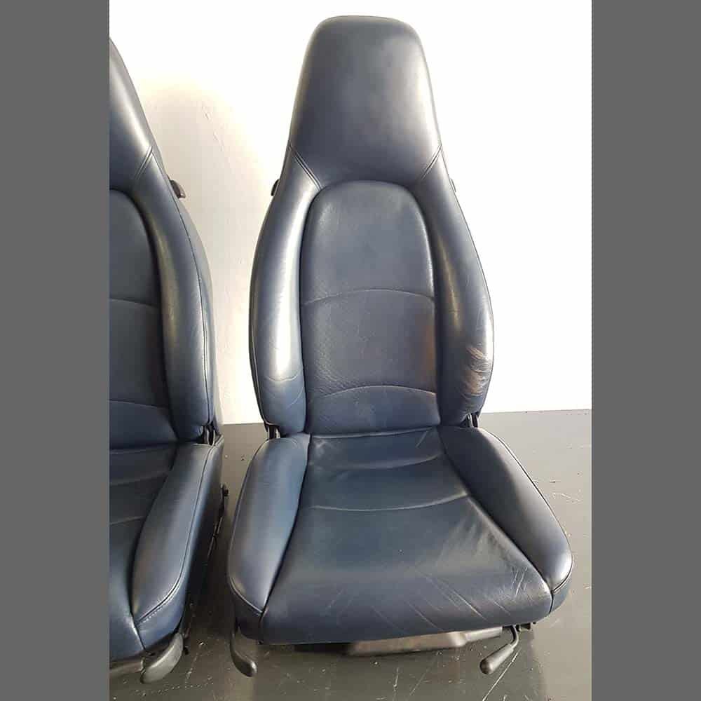 Asientos delanteros eléctricos y calefactables para Porsche 993. Color Azul - Imagen 3