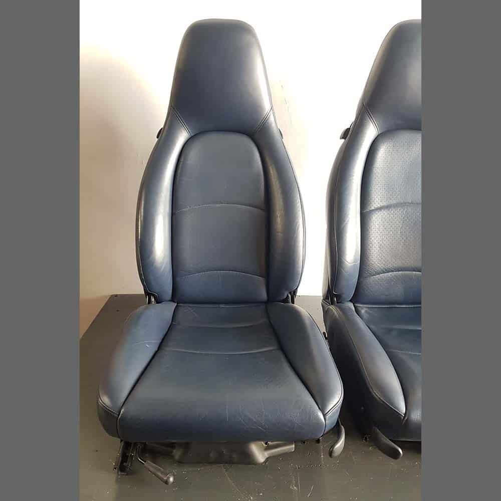 Asientos delanteros eléctricos y calefactables para Porsche 993. Color Azul - Imagen 2