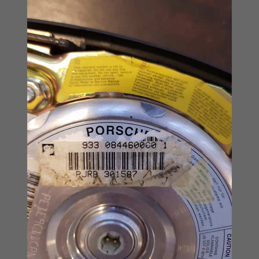 Steering wheel airbag Porsche 993 911 Carrera. Blue color. PET: 99334708900 - Image 3