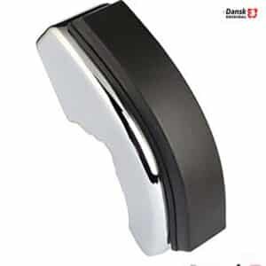 Paragolpes delantero cromado con caucho del lado Izquierdo