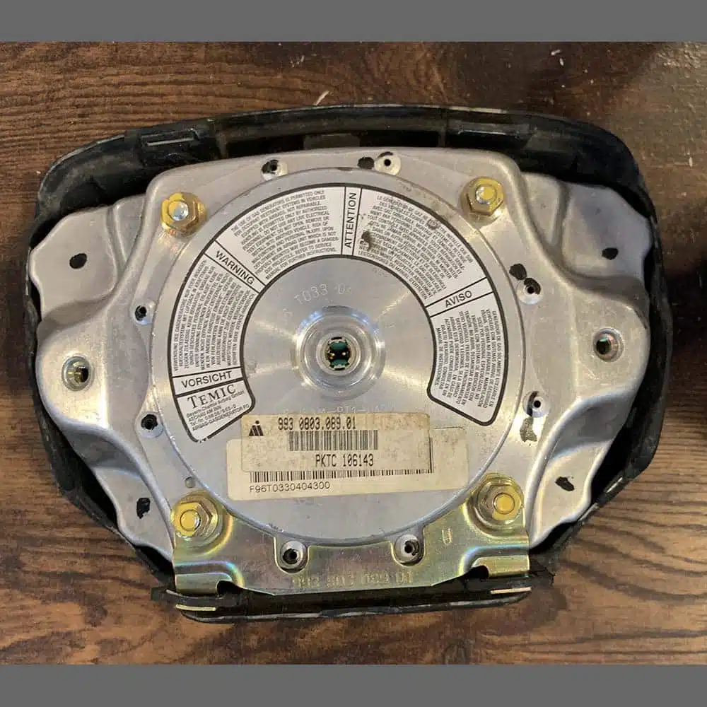 Steering wheel Porsche 993 / 986 / 996 with airbag. Black color. PET: 99334780455. - Image 5