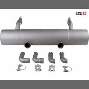 Silenciador Porsche 356 B/C. Dos salidas 45mm