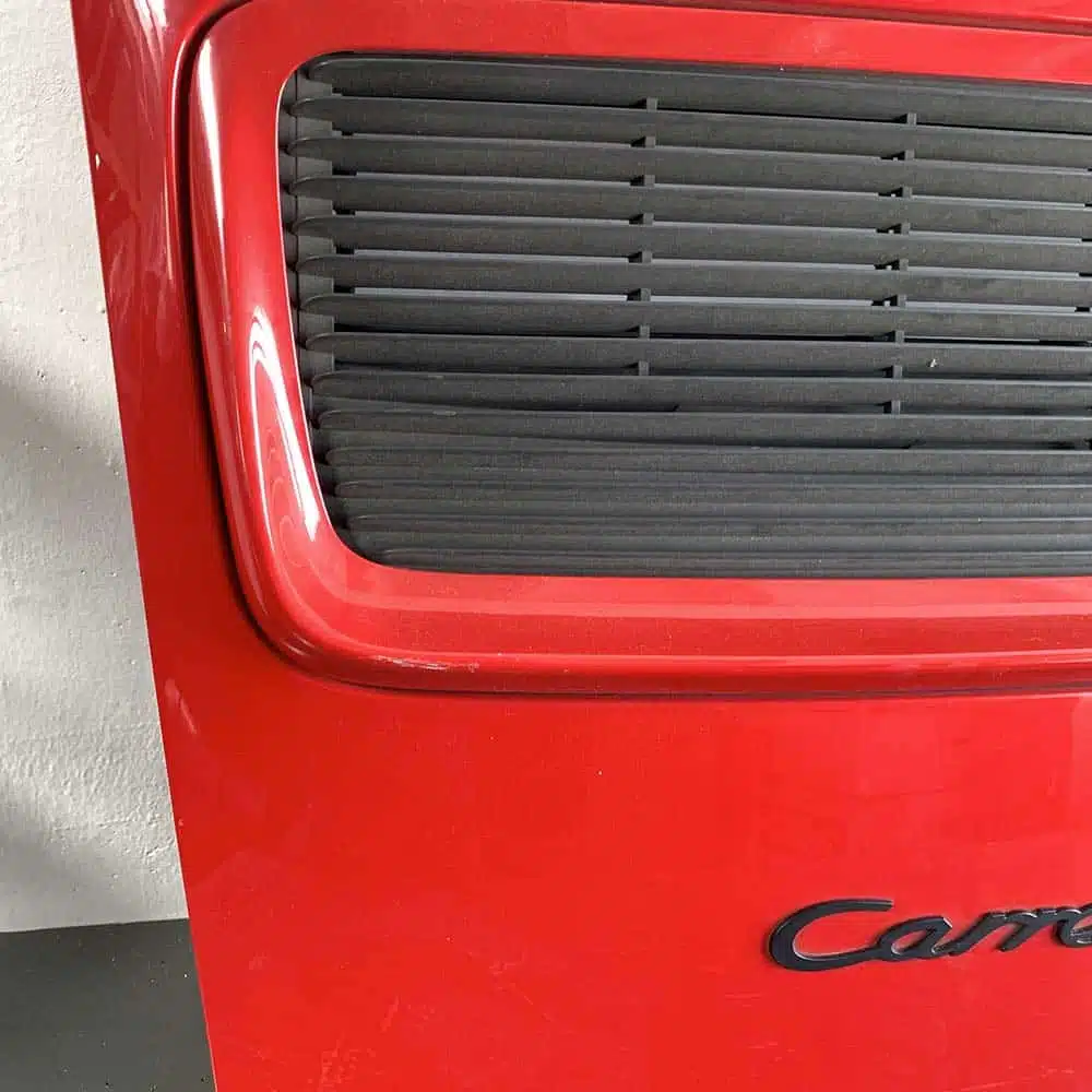 Engine lid completed with cover/hood for Porsche 964 Carrera (1989-1994). PET: 96451201001. Red color - Image 2