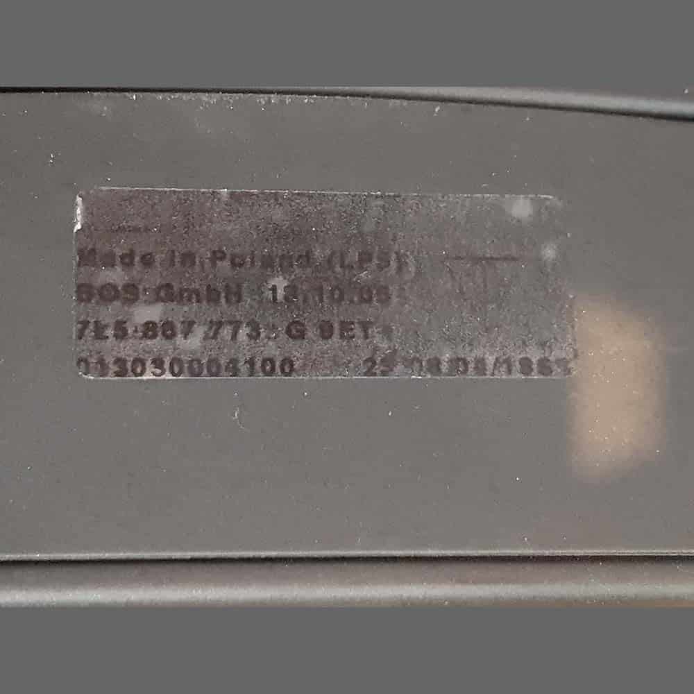 Bandeja trasera Porsche Cayenne 955/957. Color Negro. PET: 95555177304 - Imagen 7