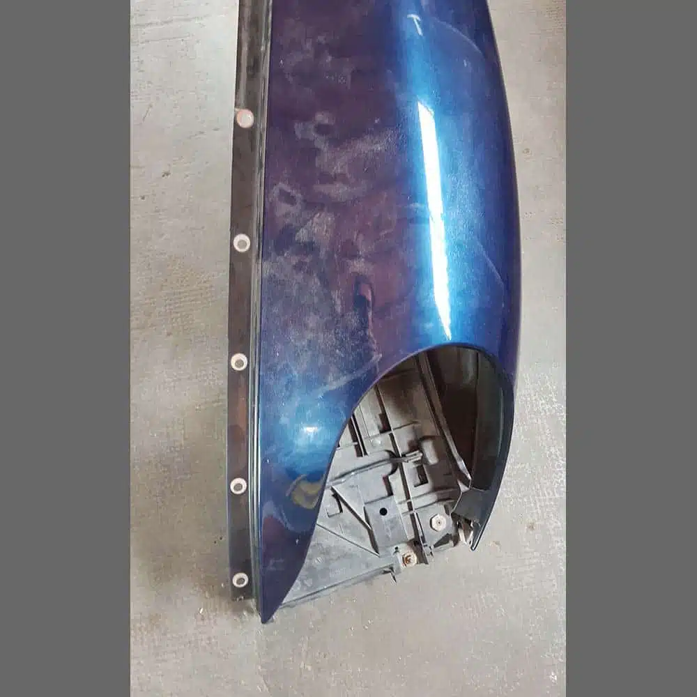 Aletas delanteras izquierda y derecha Porsche 996/986 MK1 con soportes recepción faro delantero. PET: 99650303101GRV / 99650303204GRV. Color Azul - Imagen 18