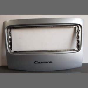 Tapa motor Porsche 964. Color gris.