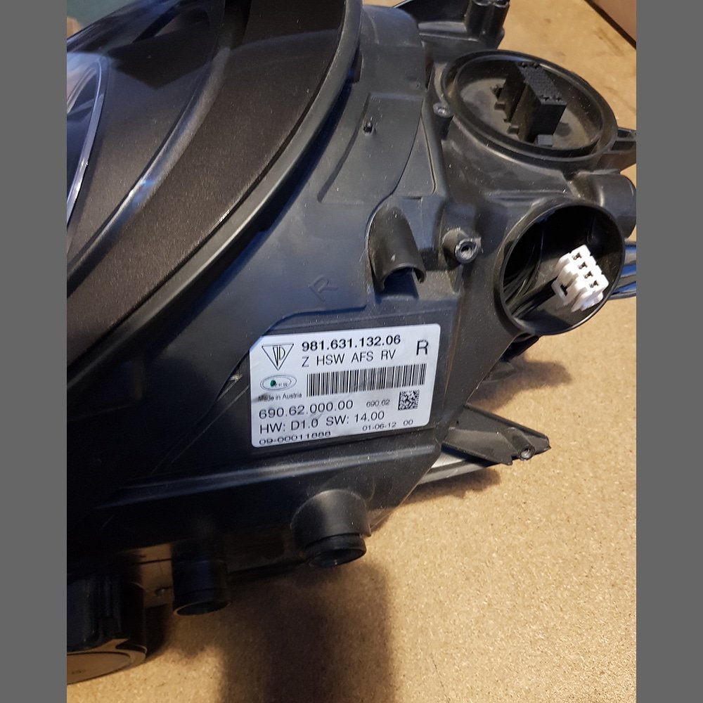 Luces delanteras Xenon Porsche 981, Boxster, Cayman