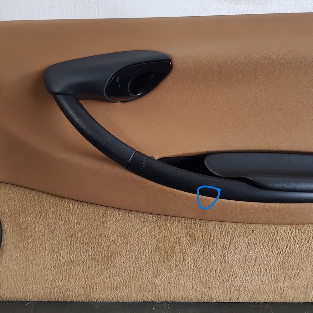 Paneles interior de puerta Porsche Boxster 986. Lados: Izq. PET: 98655512100 / Dcho. PET: 98655512200 - Imagen 5