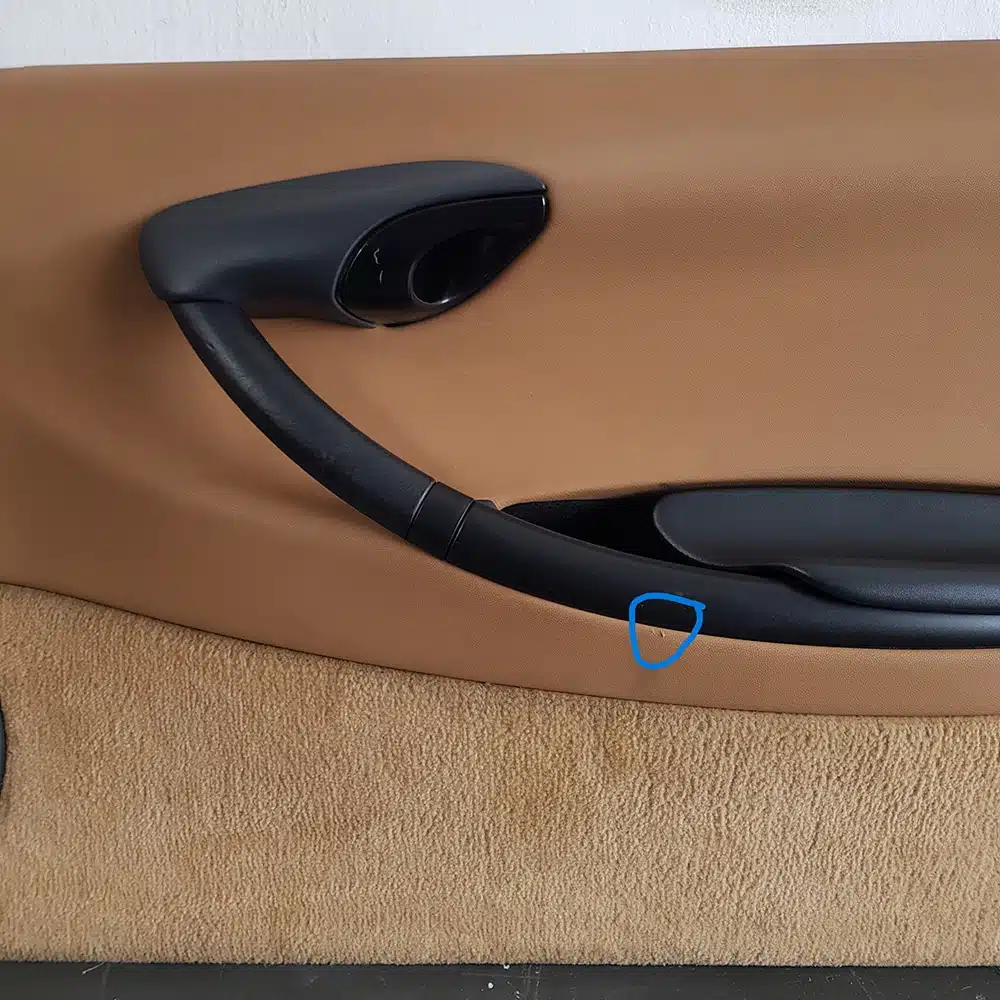 Inner door panels for Porsche Boxster 986. Sides: Left PET: 98655512100 / Right PET: 98655512200 - Image 5