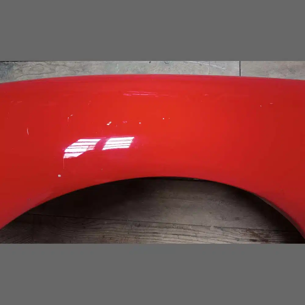 Front wing, Left side, for Porsche 996/986 MK2 with headlight reception support. PET:. PET: 99650303101GRV. Color Rojo. - Image 5