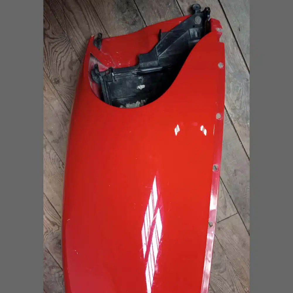 Front wing, Left side, for Porsche 996/986 MK2 with headlight reception support. PET:. PET: 99650303101GRV. Color Rojo. - Image 7