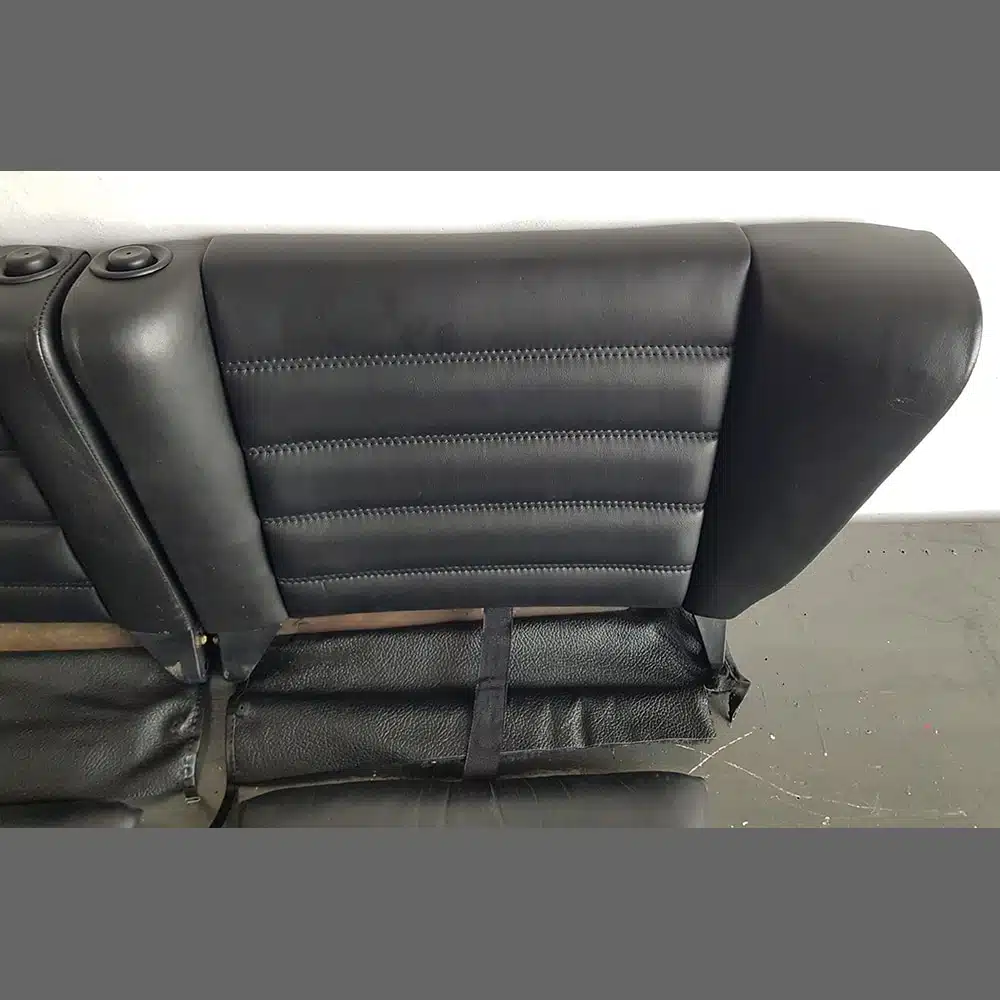 Rear seats with locking button for Porsche 964 in Genuine Black Leather. PET: 96452201709 / 96452201809 - Image 7